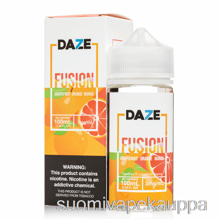 Vape Nesteet Greippi Appelsiini Mango - 7 Daze Fuusio - 100 Ml 0 Mg